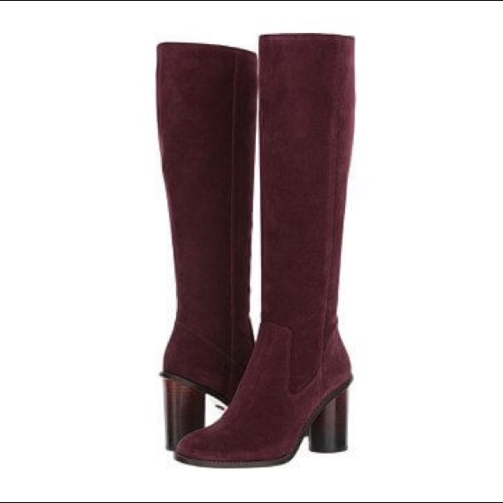 NWT burgundy knee high booths
